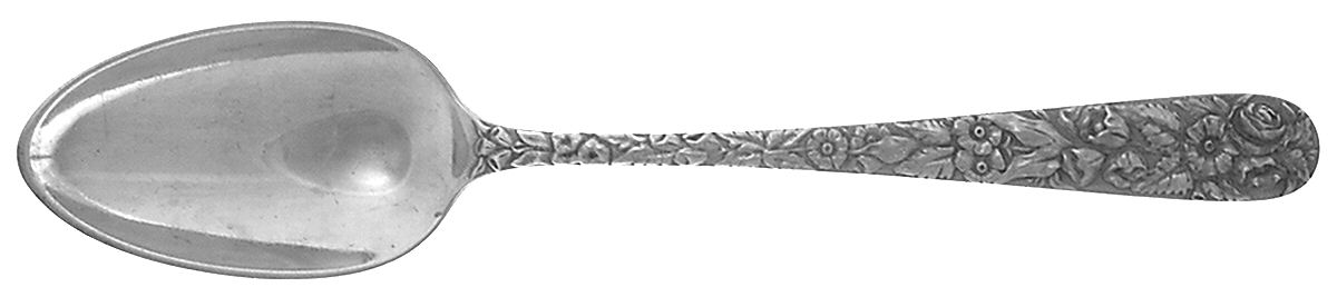 Repousse (Sterling, Coin, 1830) Tablespoon (Serving Spoon) Large by Kirk Stieff-1