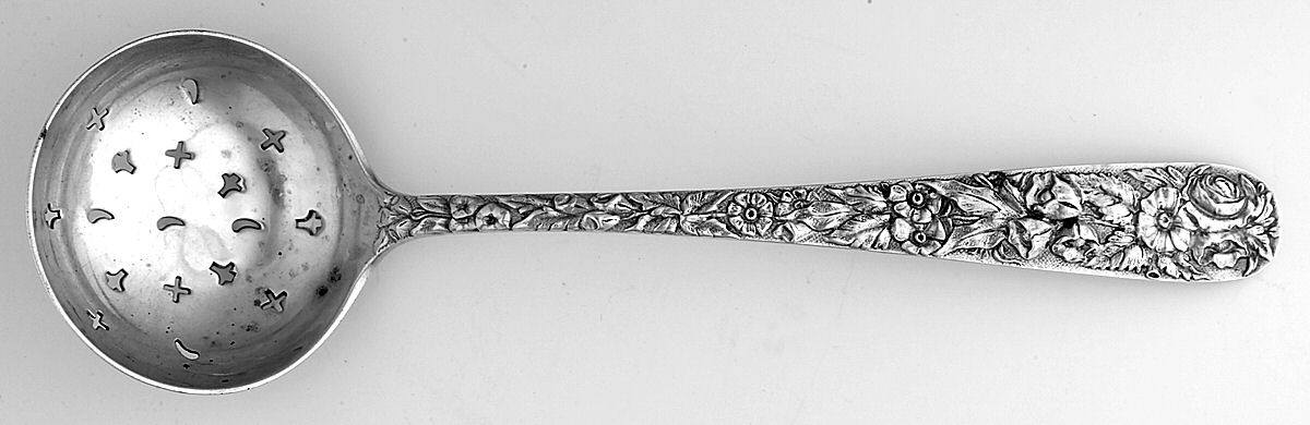 Repousse (Sterling, Coin, 1830) Large Sugar Sifter by Kirk Stieff-1
