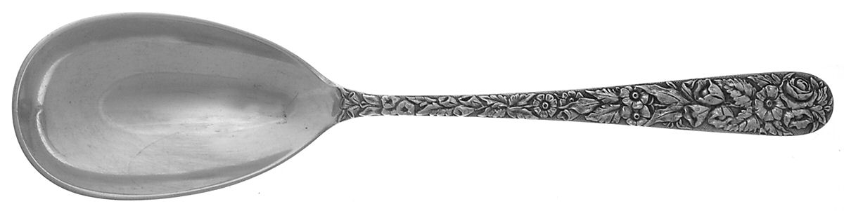 Repousse (Sterling, Coin, 1830) Solid Serving Spoon by Kirk Stieff-1