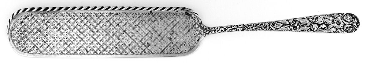 Repousse (Sterling, Coin, 1830) Large Flat Handle Crumb Knife/Crumber by Kirk Stieff-1