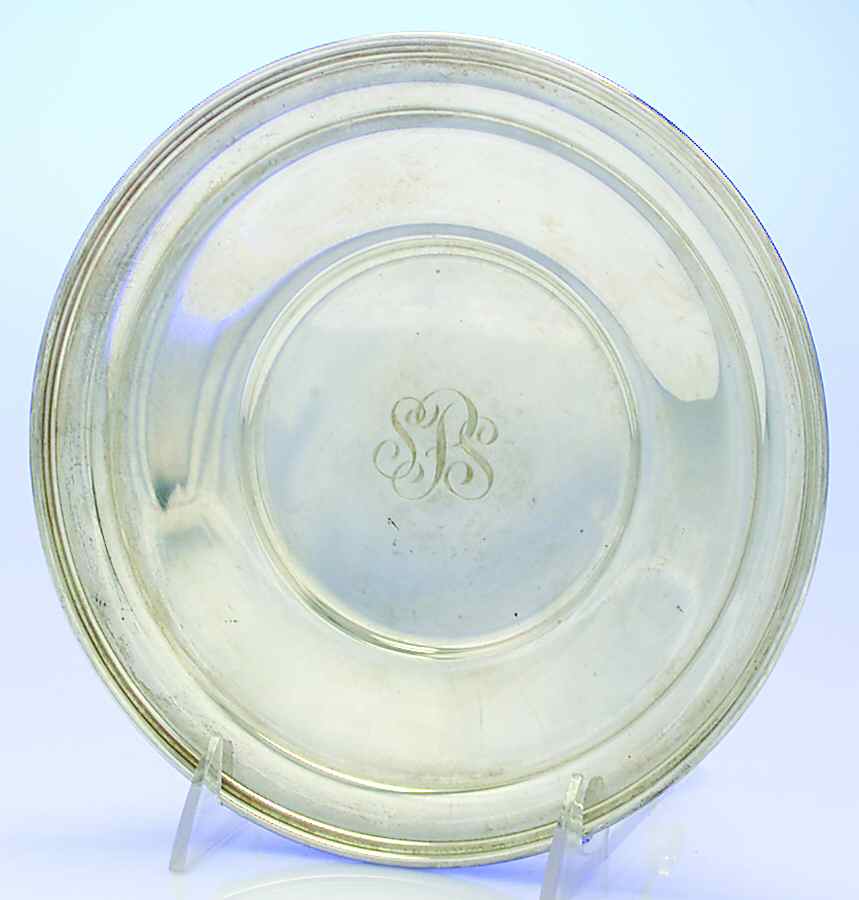 516 (Sterling, Hollowware) Sterling Cookie Plate by Kirk Stieff-1