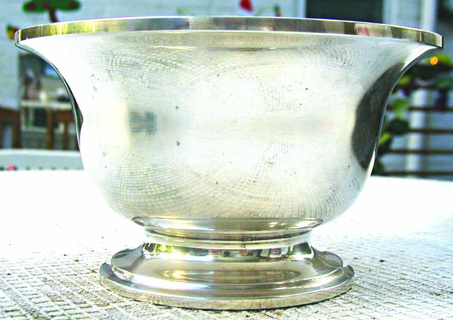 Calvert-Old Maryland Plain (Sterling, Hollowware) Mayonnaise with Porcelain Liner by Kirk Stieff-1