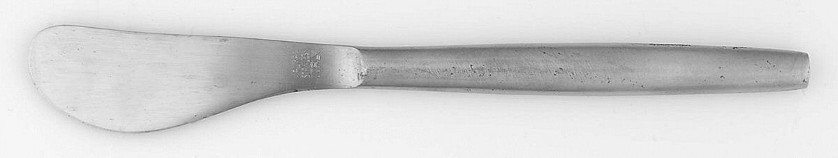 KLD1 (Stainless) Flat Handle Butter Spreader by Kalmar Design (Italy)-1