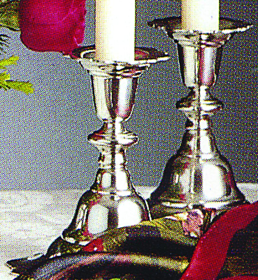 Capella (Pewter, Hollowware) 5" Console Candleholder by Kirk Stieff-1