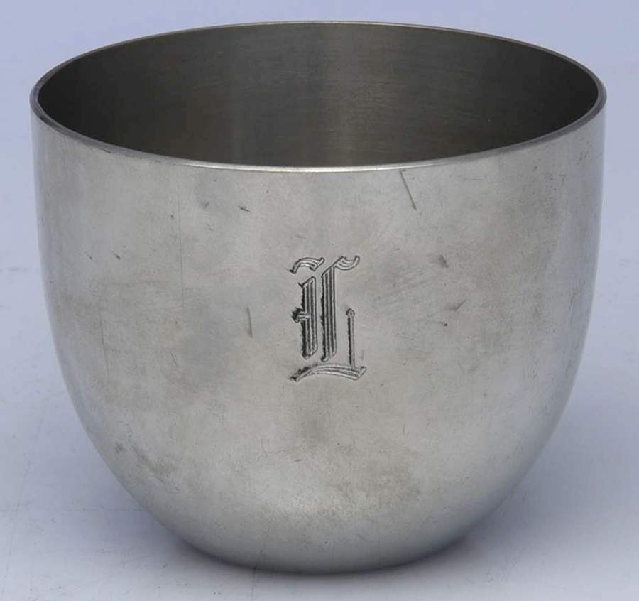 Jefferson Cup (Pewter, Hollowware) Monogrammed Jefferson Cup by Kirk Stieff-1