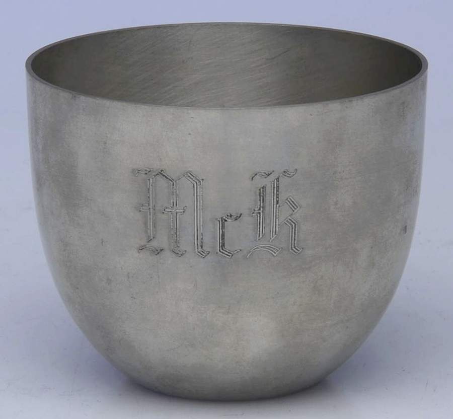 Jefferson Cup (Pewter, Hollowware) Monogrammed Jefferson Cup by Kirk Stieff-1