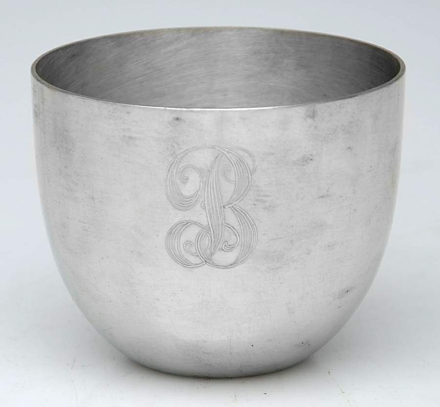 Jefferson Cup (Pewter, Hollowware) Monogrammed Jefferson Cup by Kirk Stieff-1