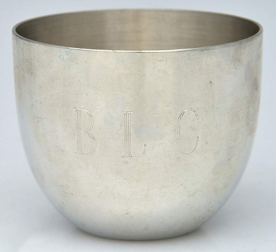 Jefferson Cup (Pewter, Hollowware) Monogrammed Jefferson Cup by Kirk Stieff-1