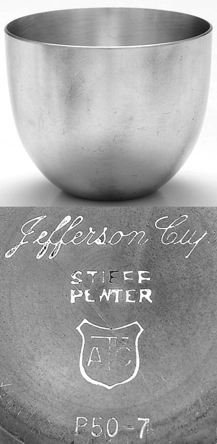 Jefferson Cup (Pewter, Hollowware) Jefferson Cup by Kirk Stieff-1