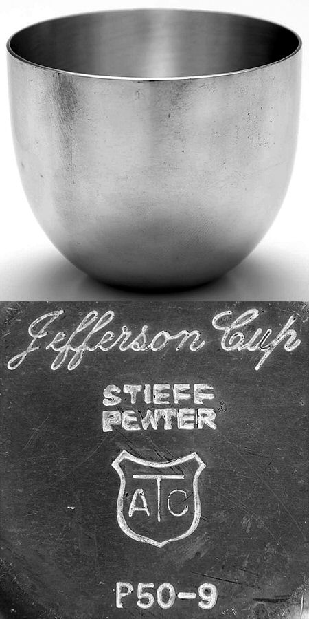 Jefferson Cup (Pewter, Hollowware) Jefferson Cup by Kirk Stieff-1