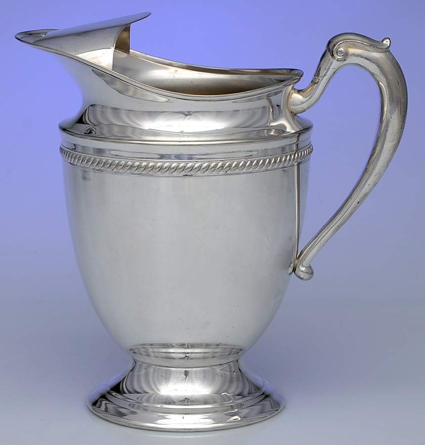 Silverplate Hollowware Ice Lip Water Pitcher by Kent Silversmiths-1