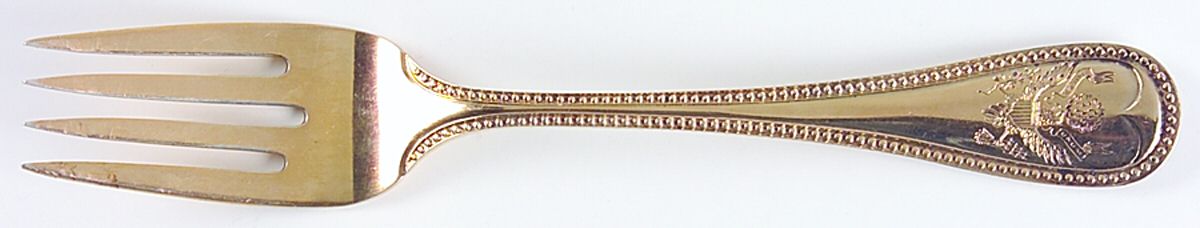 President's House (Gold Vermeil) Individual Salad Fork by Kirk Stieff-1