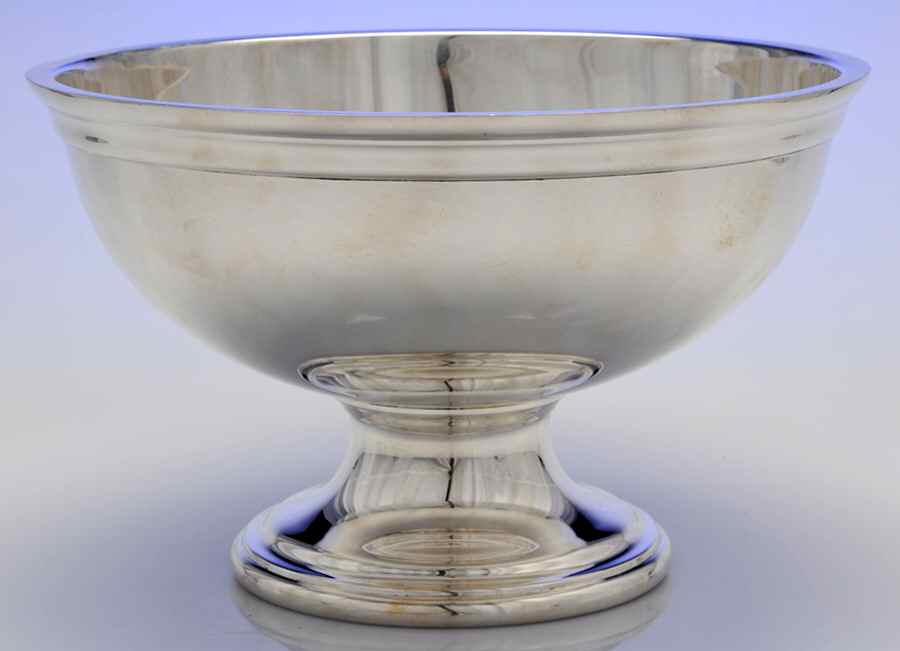 161 (Sterling, Hollowware) Punch Bowl by Kirk Stieff-1