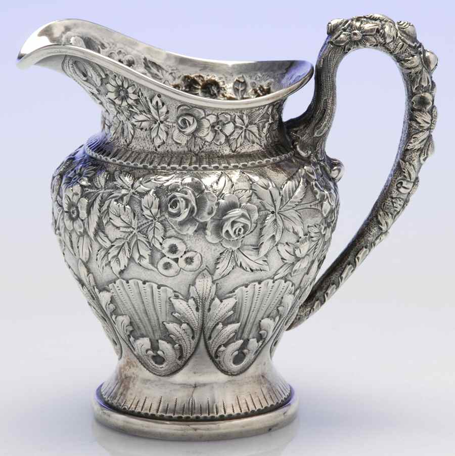 Repousse-Full-Hand Chased (925-1000) Creamer by Kirk Stieff-1
