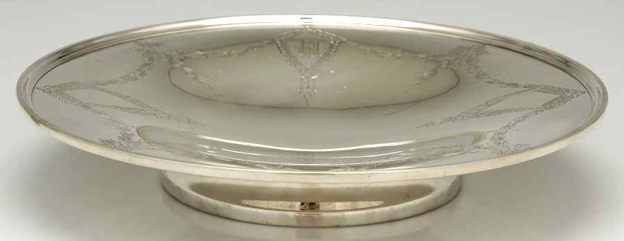 Betsy Patterson-Eng (Sterling, Hollowware) Sterling Footed Cake Plate by Kirk Stieff-1