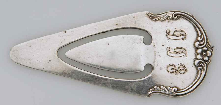 8 (Sterling, Hollowware) Decorative Book Mark by Kirk Stieff-1
