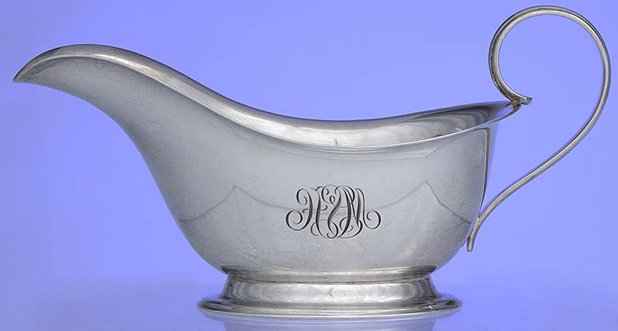 51 (Sterling, Hollowware) Gravy Boat No Underplate by Kirk Stieff-1