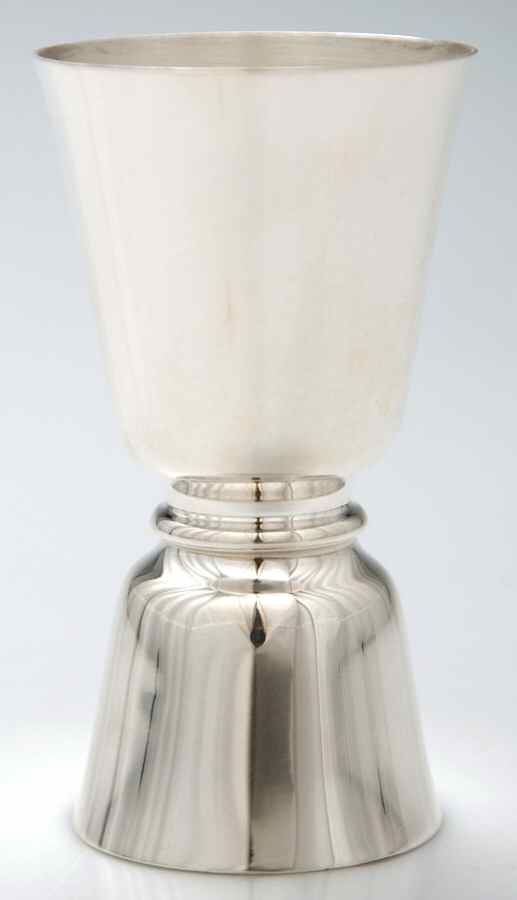 253 (Sterling, Hollowware) Double Jigger No Handle by Kirk Stieff-1