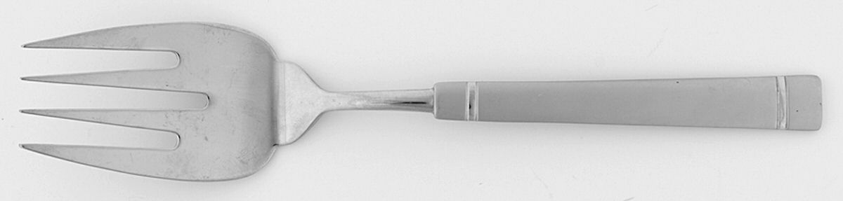 KCA2 (Stainless, Frosted) Large Solid Cold Meat Serving Fork by Karaca-1