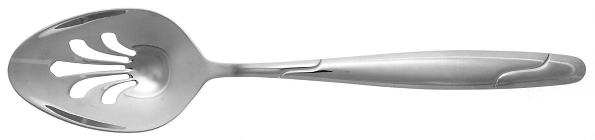 KCA6(Stainless) Pierced Tablespoon (Serving Spoon) by Karaca-1