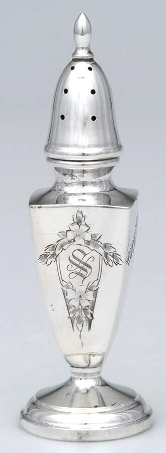 Lady Claire (Sterling, Hollowware) Salt Shaker by Kirk Stieff-1