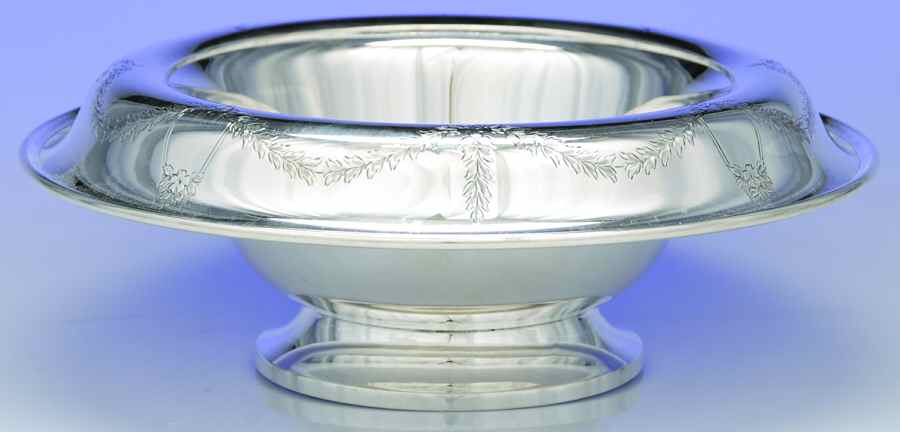 Lady Claire (Sterling, Hollowware) Round Sterling Footed Centerpiece by Kirk Stieff-1