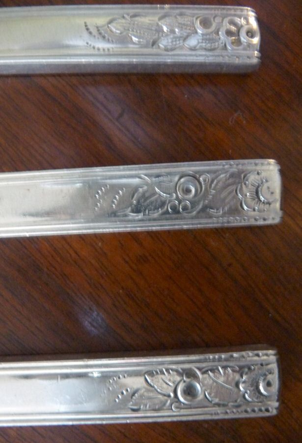 KIS21 (Silverplate) Dessert Knife Solid Piece by Kirk Stieff-1