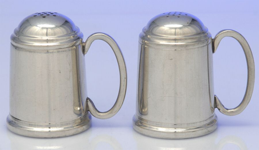 501 (Pewter, Hollowware) Salt and Pepper Set by Kirk Stieff-1