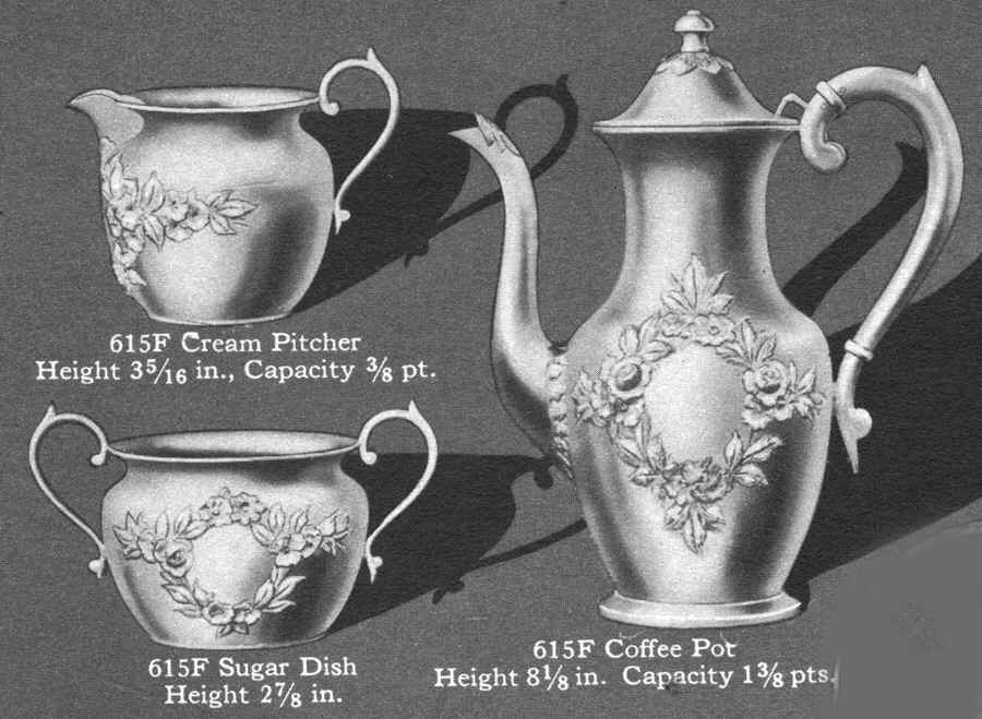 Repousse-Full Chased-Hand Chased 3 Pc Demi Set-(SDEP,SSUD,SCRD) by Kirk Stieff-1