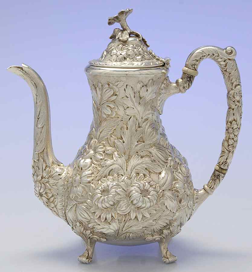 Stieff Rose (Sterling, Hollowware, 700 Series) Coffee Pot by Kirk Stieff-1