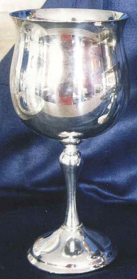 Chateau (Silverplate, Hollowware) Silverplate Wine Goblet by Kirk Stieff-1