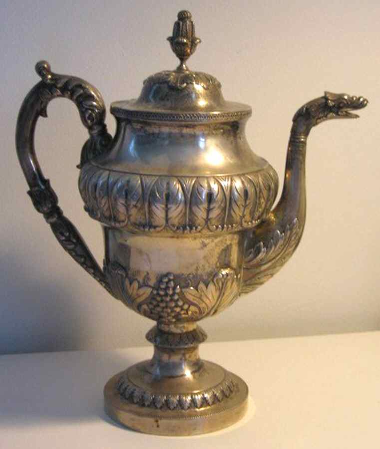 1376 (Sterling, Hollowware) Coffee Pot by Kirk Stieff-1