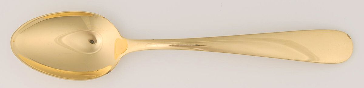 Old Maryland-Plain (Gold Vermeil) Teaspoon by Kirk Stieff-1