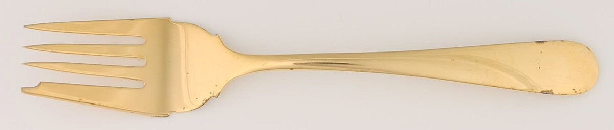 Old Maryland-Plain (Gold Vermeil) Individual Salad Fork by Kirk Stieff-1