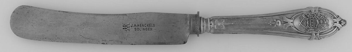 KBE4 (Sterling) Old French Hollow Knife with Bolster by Koch & Bergfeld-1