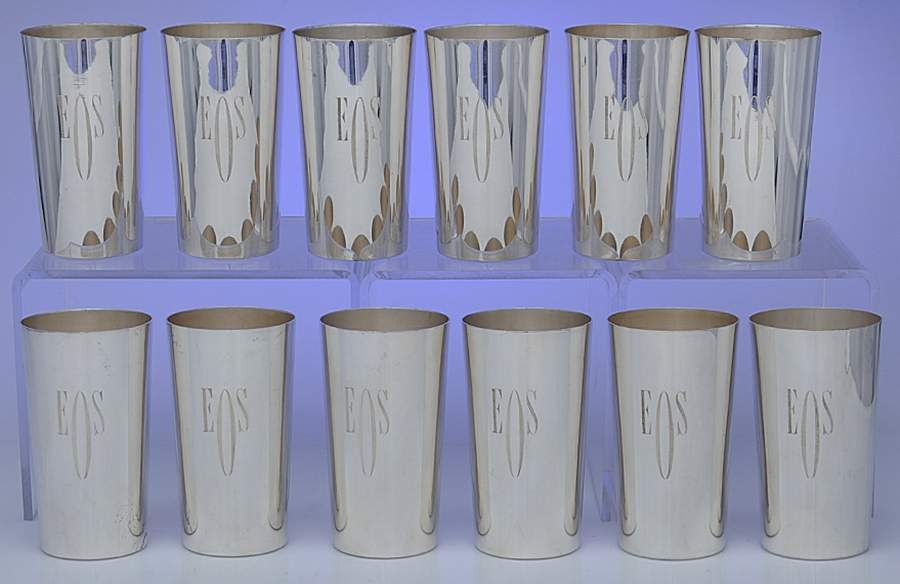 295A (Sterling, Hollowware) 12 Oz Tumbler - Set of 12 by Kirk Stieff-1