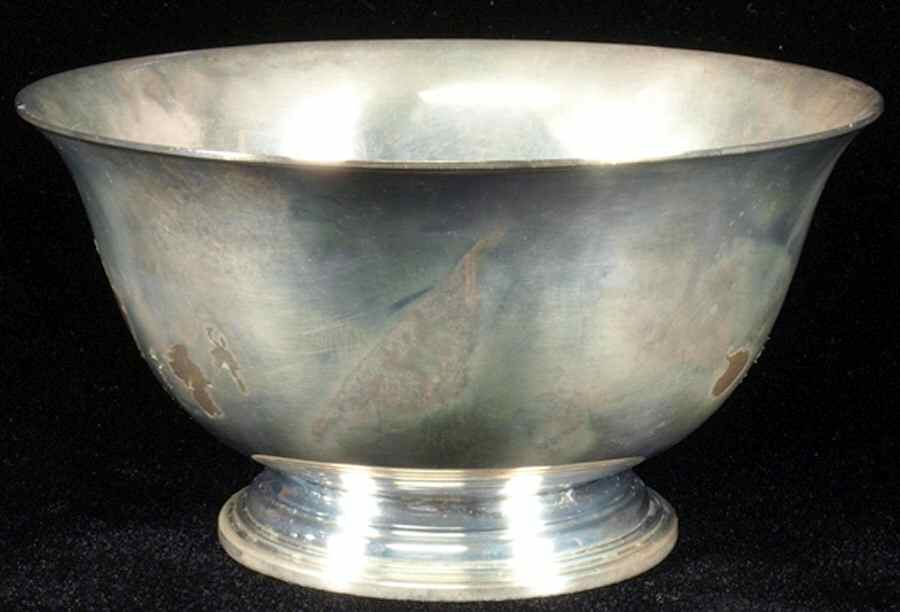 016-X (Sterling, Hollowware) 3" Paul Revere Sterling Bowl by Kirk Stieff-1