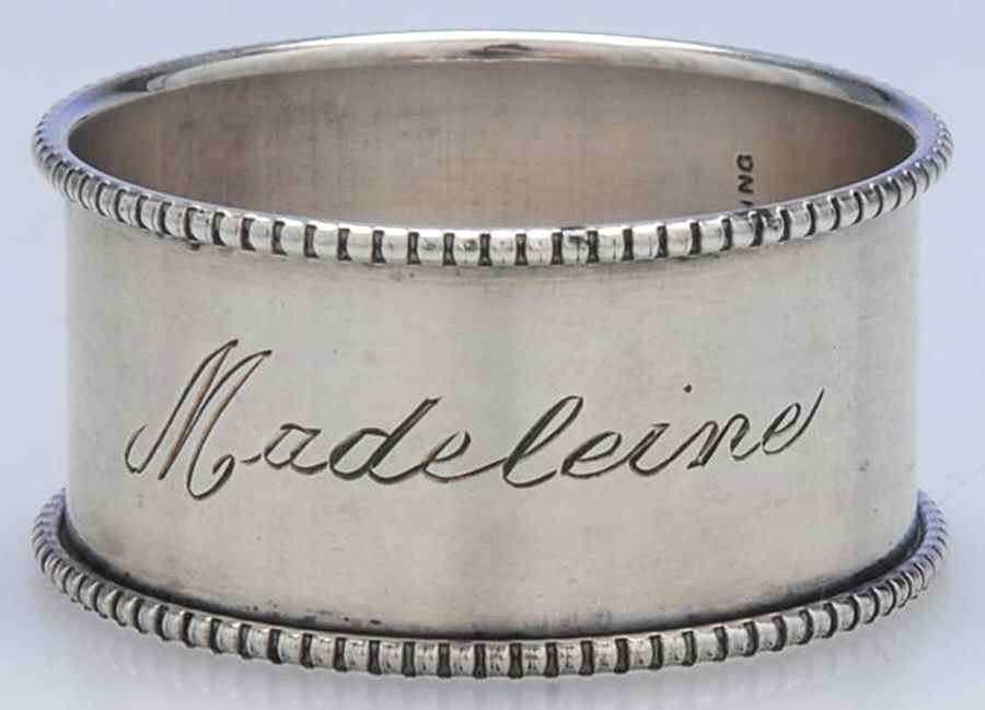 4 (Sterling, Hollowware) Napkin Ring by Kirk Stieff-1