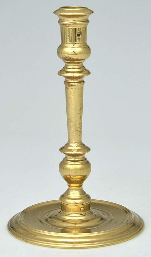 Williamsburg (Brass, Hollowware) 8" Candlestick by Kirk Stieff-1