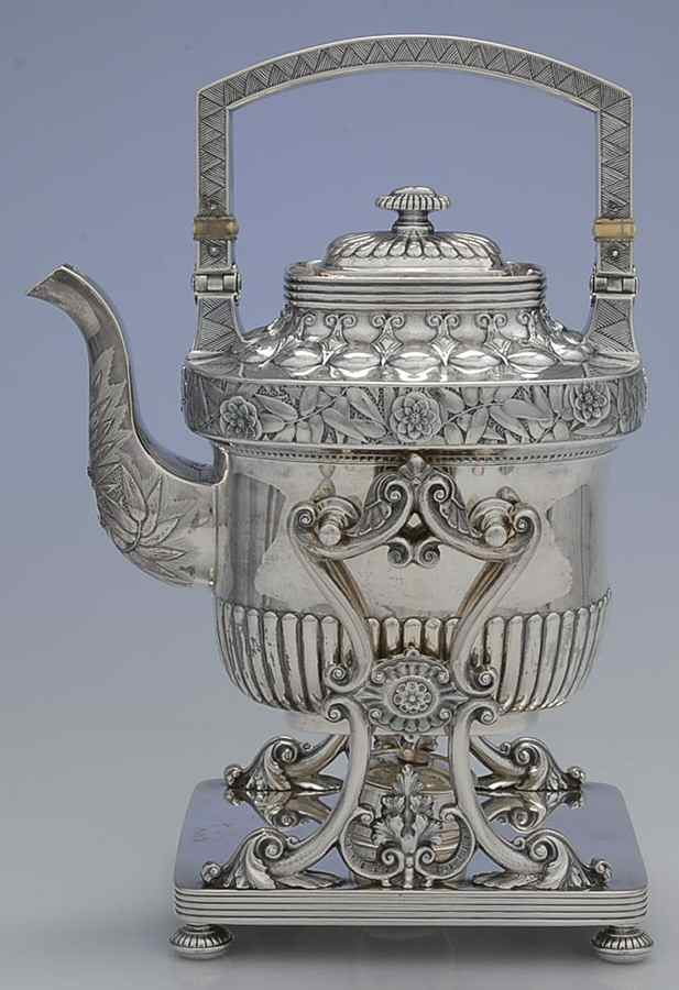 445 (Sterling, Hollowware) Kettle, Stand & Burner by Kennard & Jenks-1