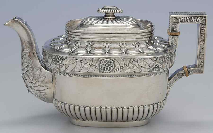 445 (Sterling, Hollowware) Teapot by Kennard & Jenks-1