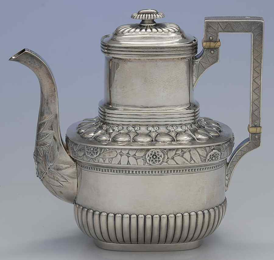 445 (Sterling, Hollowware) Coffee Pot by Kennard & Jenks-1