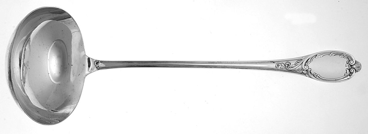 Rokoko (Sterling) Large Solid Soup Ladle by Koch & Bergfeld-1