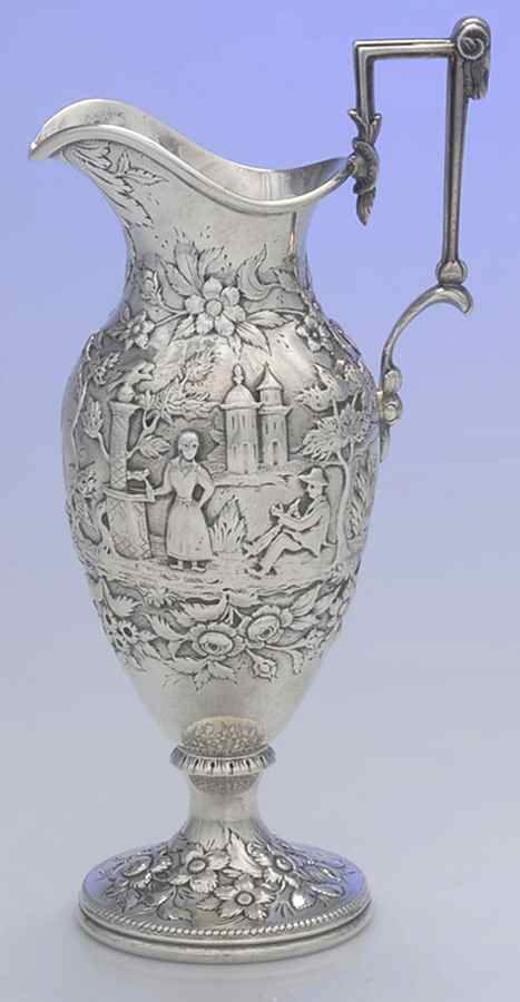 Repousse-Full Chased-Landscape Creamer by Kirk Stieff-1
