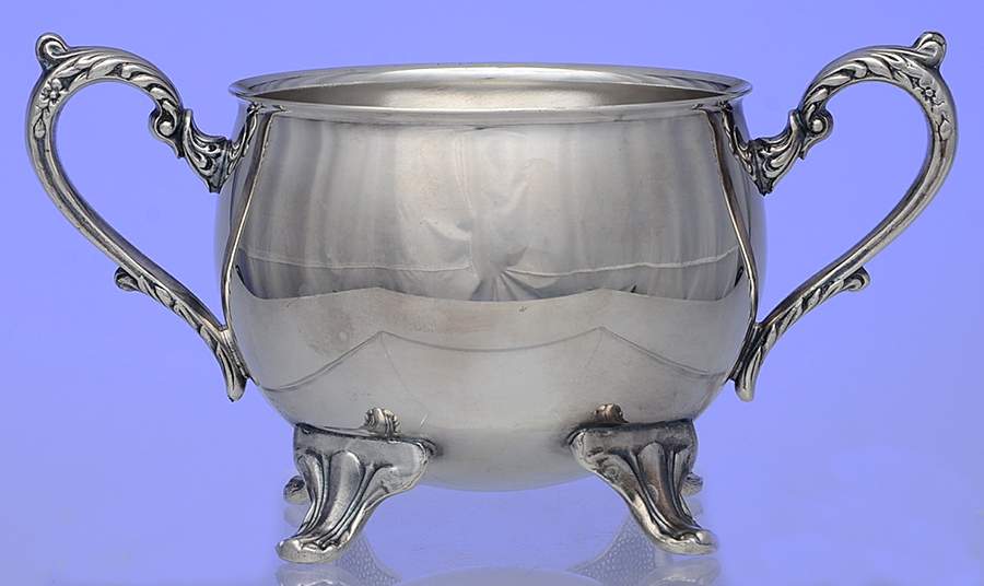 KEV5 (Silverplate, Hollowware) Sugar Bowl No Lid by Kent Silversmiths-1