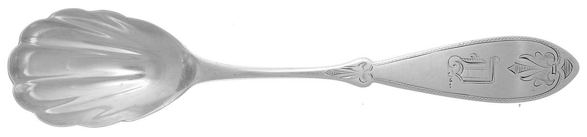 York (Coin) Sugar Shell Spoon by Knowles & Ladd-1