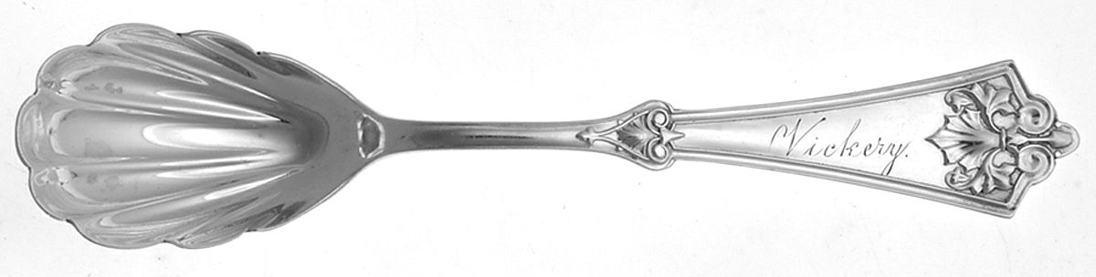 Crete (Coin) Sugar Shell Spoon by Knowles & Ladd-1