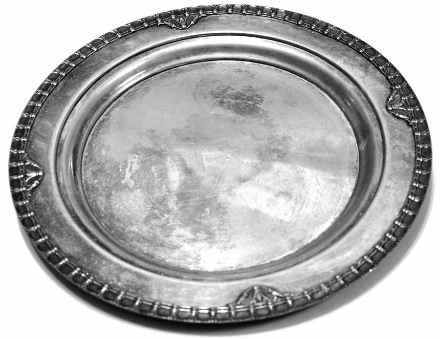 G375 (Silverplate, Hollowware) Silverplate Waiter Tray by Knickerbocker Silver-1