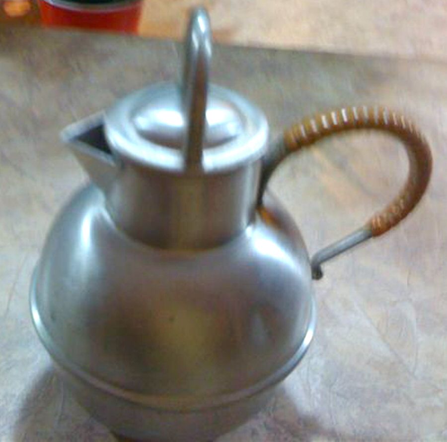 300 (Pewter, Hollowware) Carafe Guernsey Jug (Has Stopper) by Kirk Stieff-1