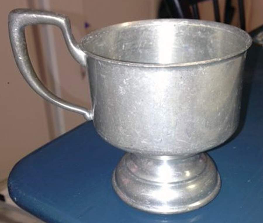 231-28 (Pewter, Hollowware) Coffee Cup Missing Liner by Kirk Stieff-1
